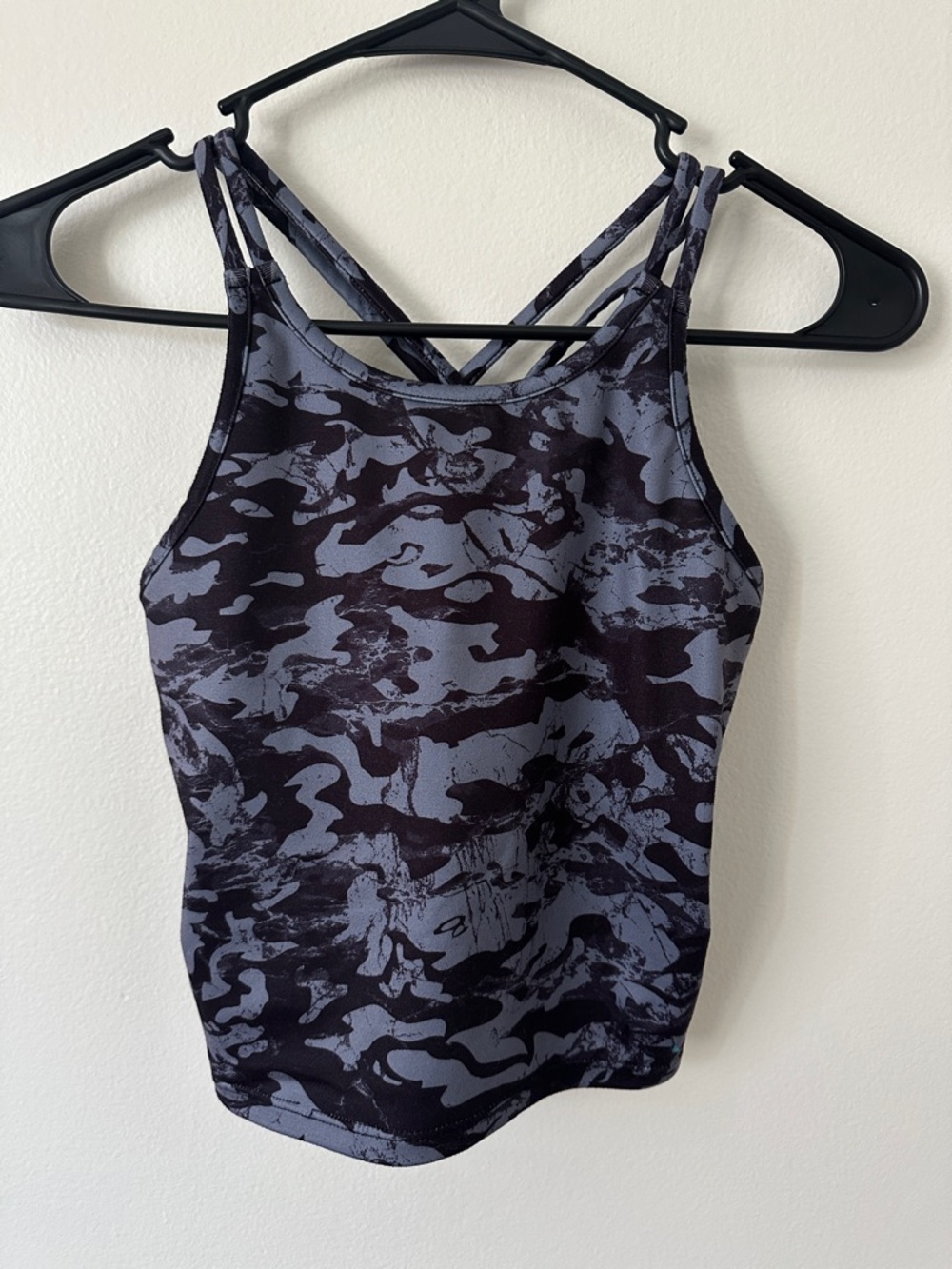 tek gear Black and Gray Camo Strappy Girls Tank Top